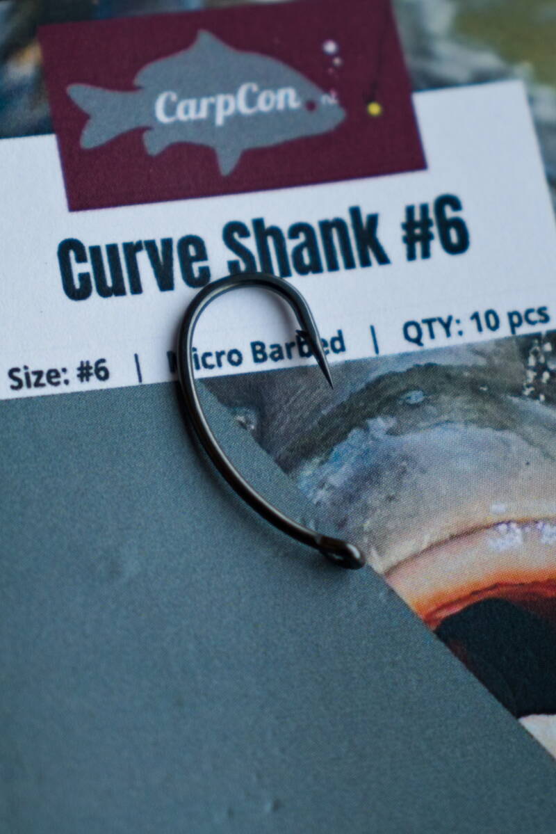 CarpCon Curve Shank Hooks — #6