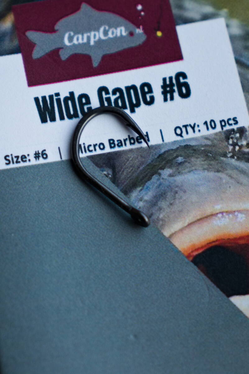 CarpCon Wide Gape Hooks — #6