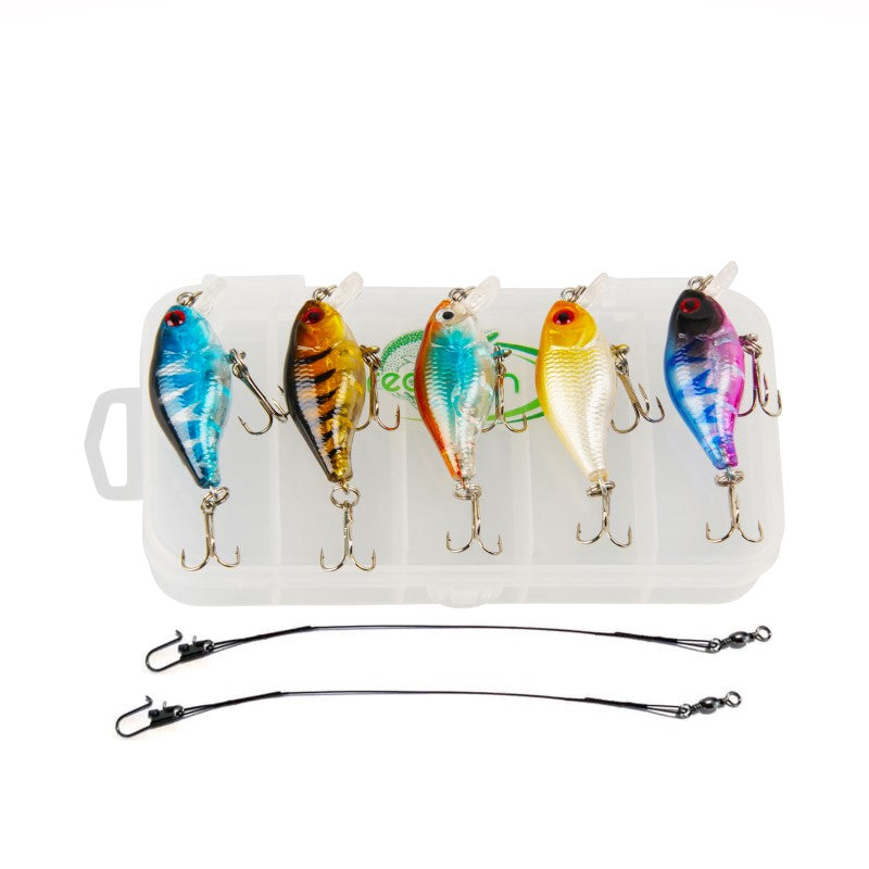 PredaCon Crankbait Set incl. stalen onderlijnen - 8-delig - 4.5cm