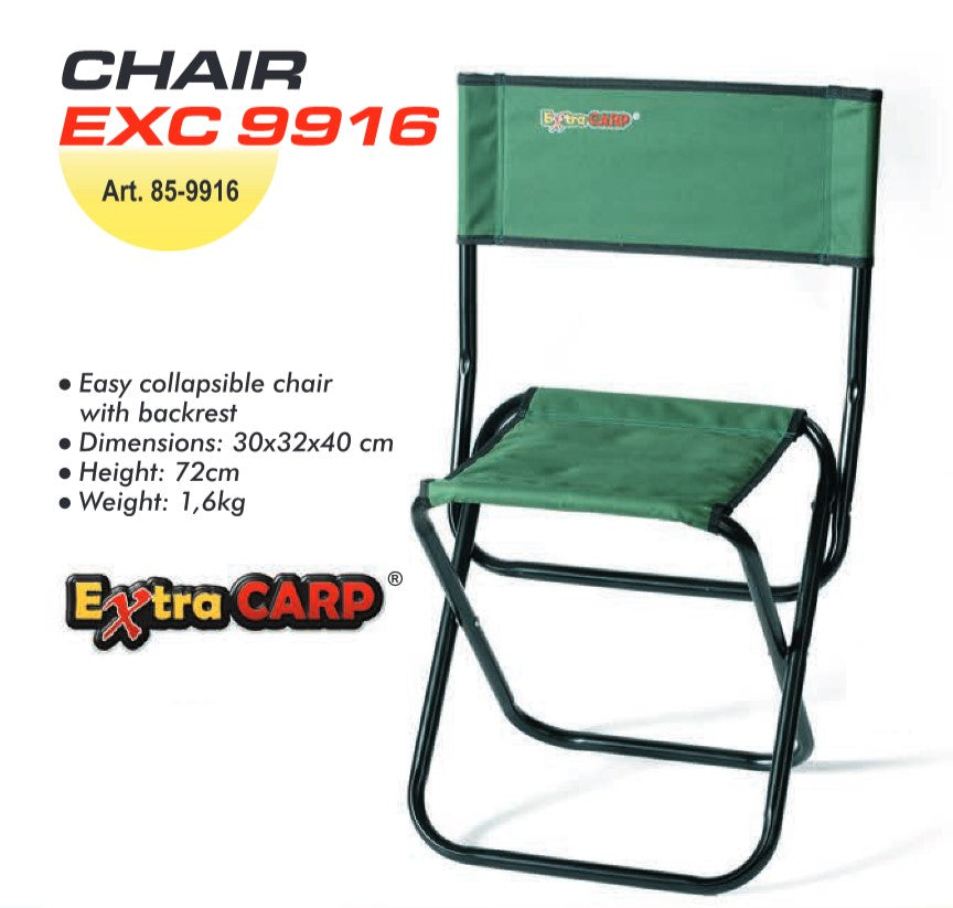 Extra Carp Folding Chair w/ Backrest