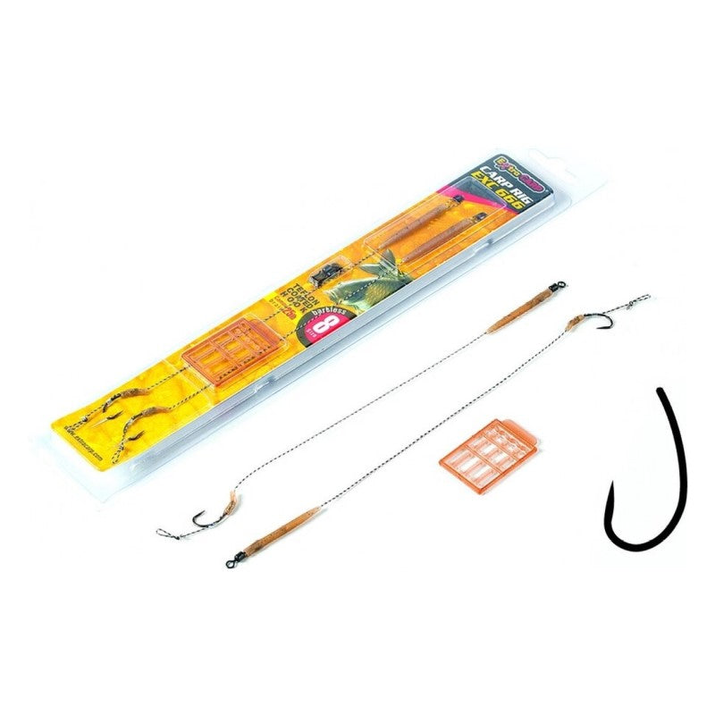 Extra Carp Rig EXC 666 BARBLESS - 2 stuks (Meerdere Haakmaten)