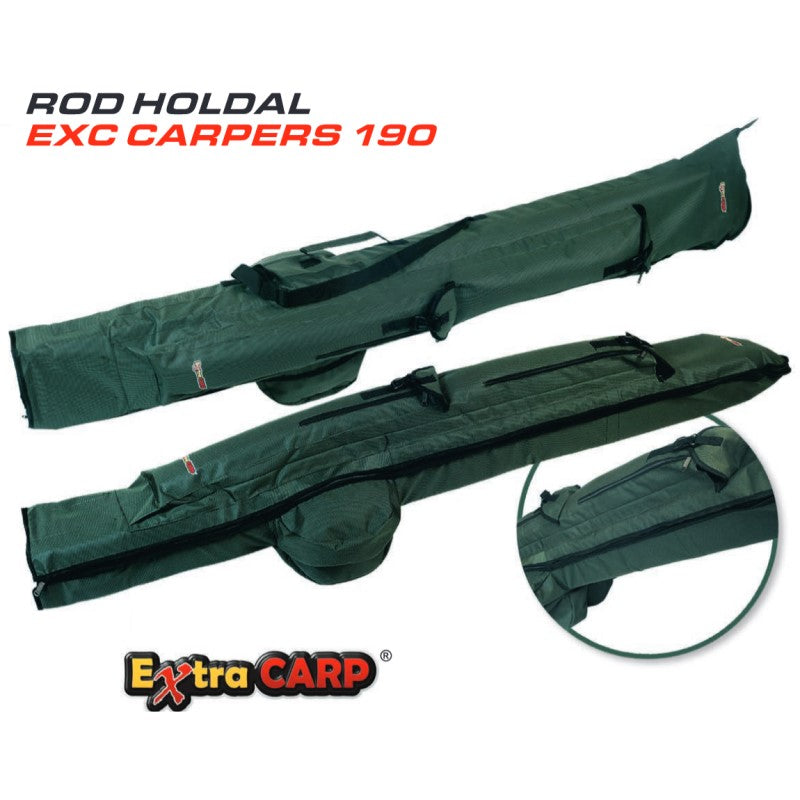 Extra Carp Rod Holdall 'Carpers 190' - Foudraal voor 3 opgetuigde hengels - 190cm