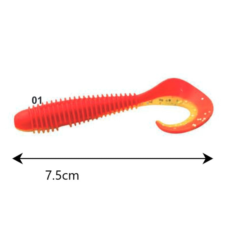 Fil Fishing Filex Soft Bait 'UNO' 01 - 7.5cm - 5 stuks