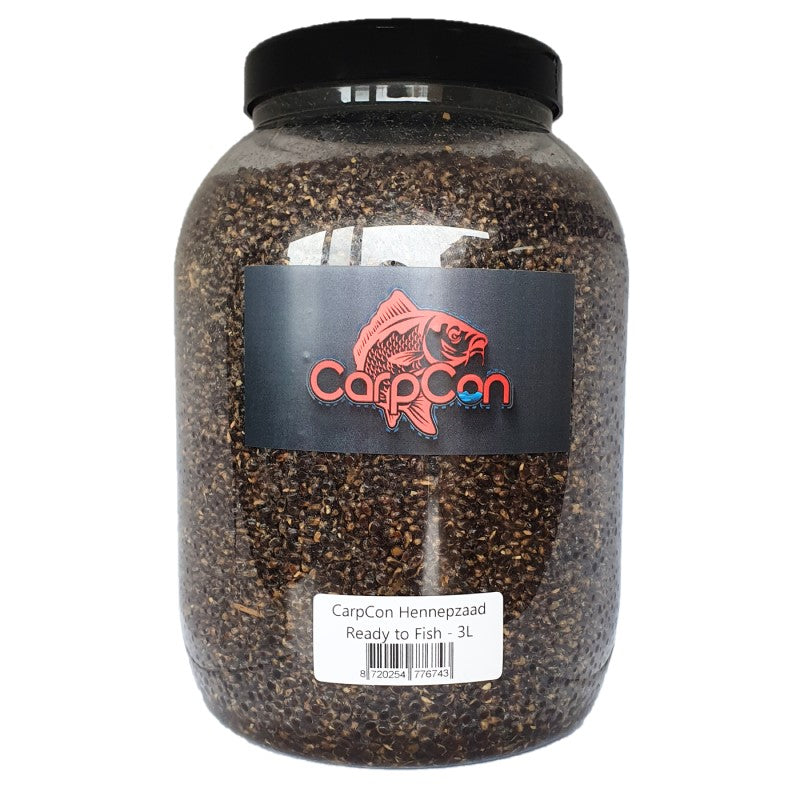 CarpCon Particle potten deal! 3x 3L houdbare partikels - Tijgernoten, Hennepzaad, Particlemix