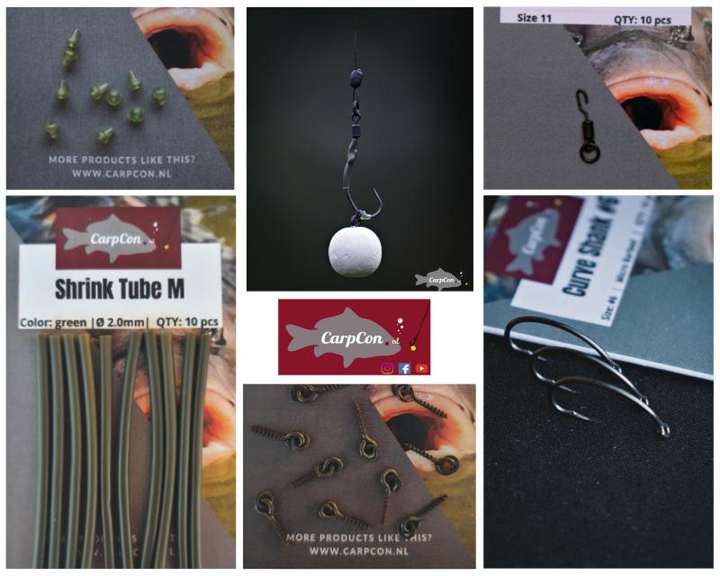 CarpCon Spinner Rig Kit - 5 onderdelen - Alles om je eigen Ronnie/Spinner Rig te knopen — #8