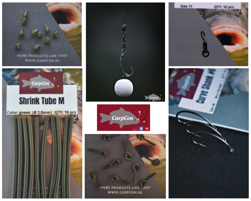 CarpCon Spinner Rig Kit - 5 onderdelen - Alles om je eigen Ronnie/Spin ...
