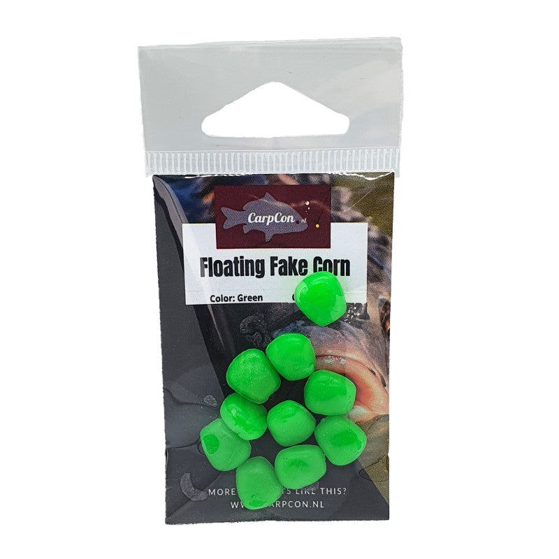 CarpCon Pop-Up Fake Corn (soft) 'Groen' - 10 stuks