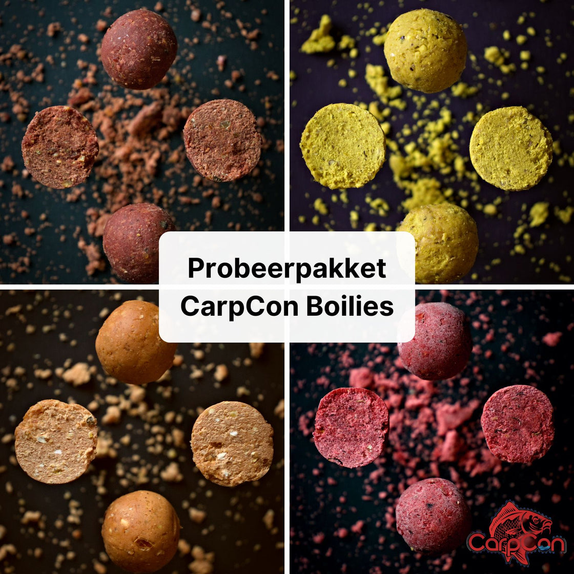 CarpCon Probeerpakket Boilies 4x 200g (brievenbuspakket)