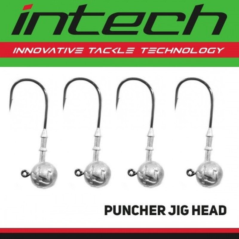 Intech Puncher Jighead Haakmaat 2/0 - 4 stuks (Meerdere Gewichten)