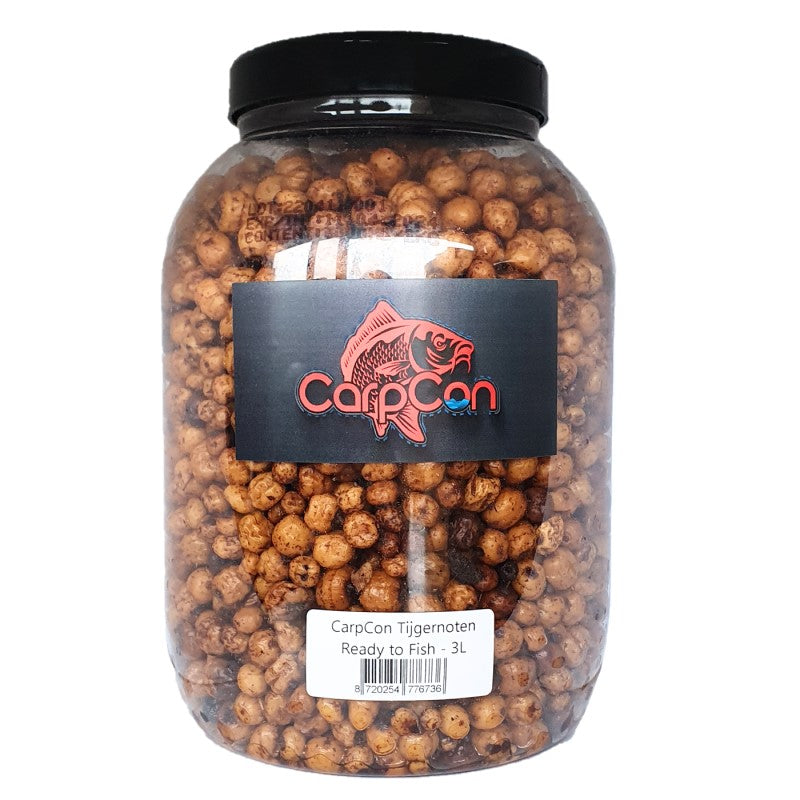 CarpCon Ready-to-Fish Tijgernoten - 3L Pot houdbare particles (PVA friendly)