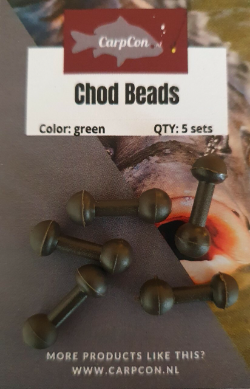 CarpCon Chod/Heli Beads 'Green' - 5 sets