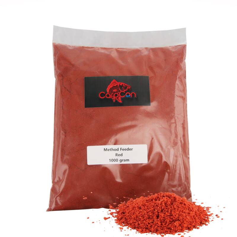 CarpCon Method Feeder Grondvoer 'Robin Red' — 500g